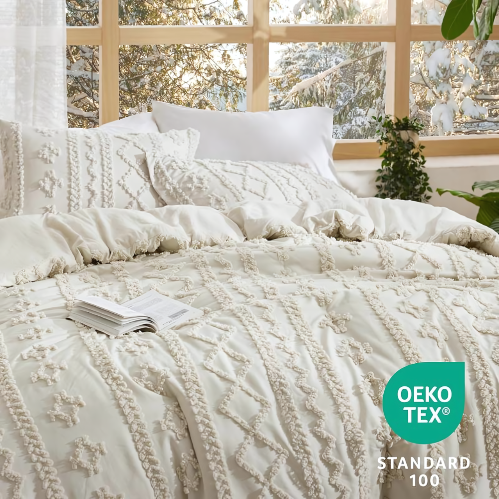 Tufted Boho Comforter Set