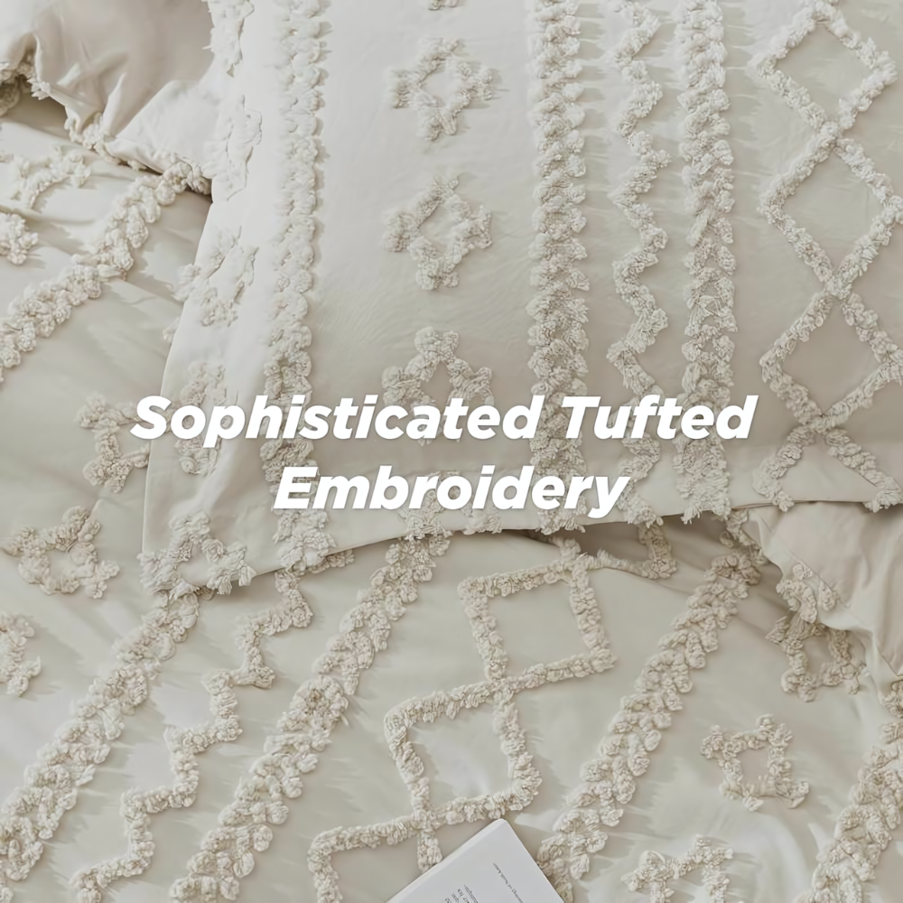 Tufted Boho Comforter Set